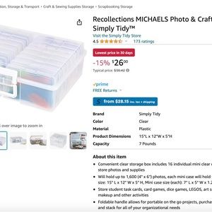 Large photo and craft keeper